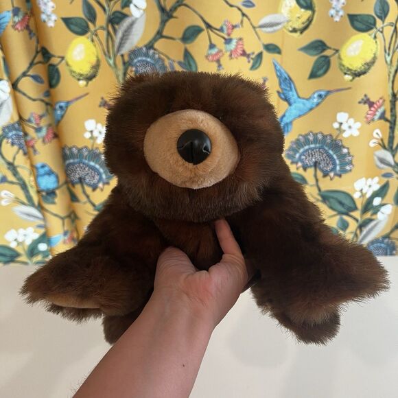 KellyToy Grizzly Bear Classic Impressions Brown Shades Soft Toy 8.5in - Picture 1 of 7